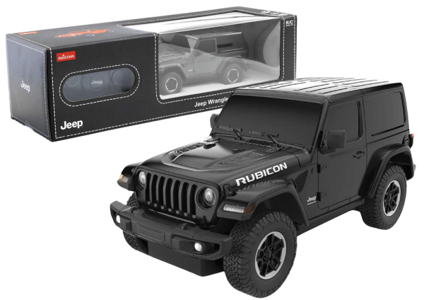 Mamido Terénne autíčko JEEP Wrangler JL Rubicon na diaľkové ovládanie RC 1:24 čierne