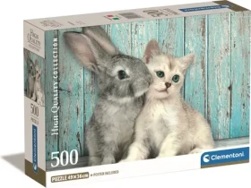 Clementoni PUZZLE Mačiatko a králiček