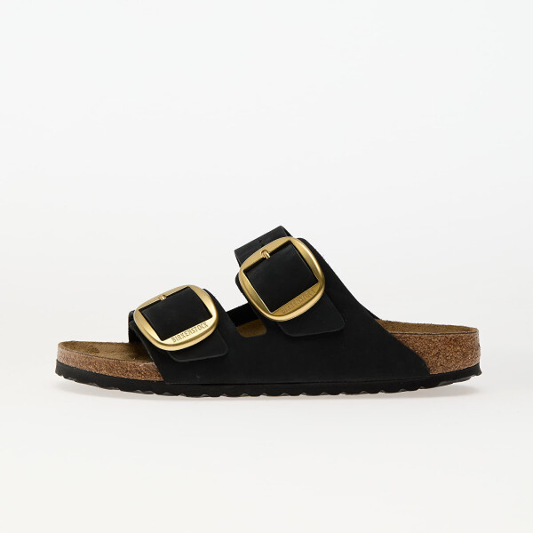 Tenisky Birkenstock Arizona Big Buckle Nubuk Leather Black EUR 37