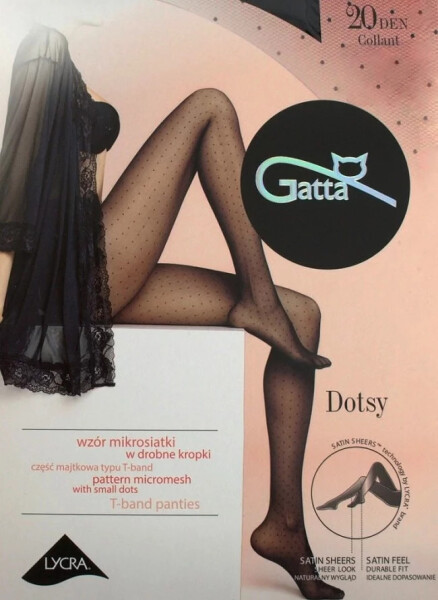 Dámske pančuchy Dotsy 01 20 den - Gatta 3-M černá