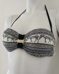 Vrchný diel plaviek B4116-60010 Black and Cream - Selmark 75B