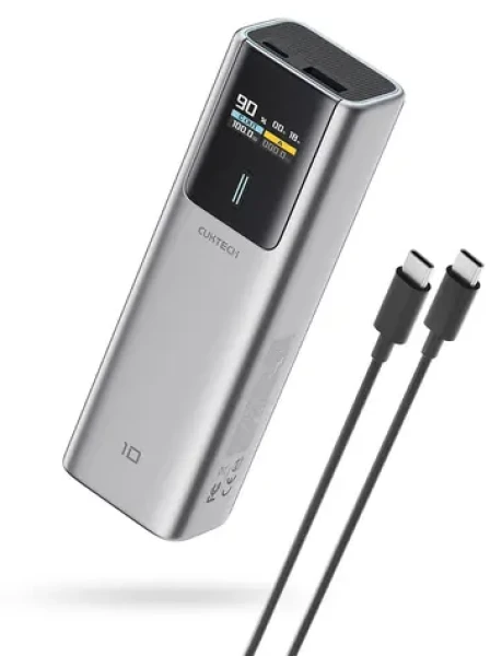 Cuktech CKPB100PGLBL sivá / Powerbanka / 150W / 10000mAh / USB-C / USB-A