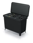 Prosperplast SYSTEMA 3 x 10 l čierna / Odpadkový kôš (NKS45W3-S411)