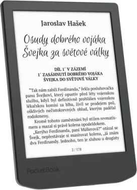 PocketBook 619 Verse Lite sivá / 6" / 1024x758 / 8GB / E-Ink Carta / 1000mAh / USB-C / Wi-Fi (PB619-T-WW)