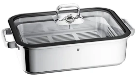 WMF Vitalis / Parovar / 6,5 l / sklenené veko / nerezová oceľ (17.4101.6040)