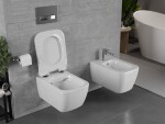 MEXEN/S - MARGO závesná WC misa vrátane sedátka s slow-slim, duroplast, biela 30420800
