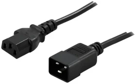 PowerWalker C13-C20 180cm / Prepojovací napájací kábel / 10 A / 250 V (91010041)