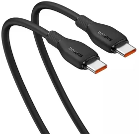 Baseus 1,2 m čierna / Dátový kábel / USB-C - USB-C (6932172650223)