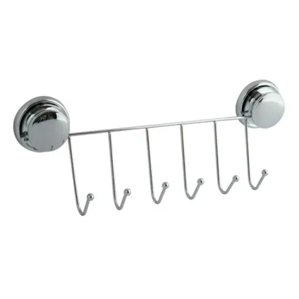 MSV Mega VENTOUSES vešiak s prísavkami so 6 háčikmi oceľ / plast / 35 cm (3700703936602)