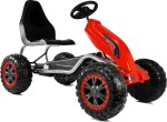 Gokart s pedálmi Inlea4Fun STRONG červený