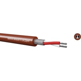 Sensocord®-T/C4x0,22qmm,redbrown, temperature resistant, shielded 244C42200 Kabeltronik; 244C42200-1