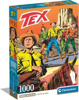 Clementoni PUZZLE Tex: Na starom západe /1000 dielikov/ od 10 rokov