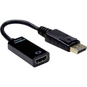 Value DisplayPort / HDMI káblový adaptér Konektor DisplayPort, Zásuvka HDMI-A 0.15 m čierna 12.99.3139 Kábel DisplayPort; 12.99.3139