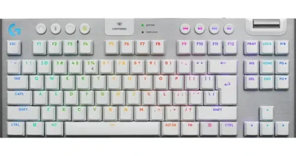Logitech G915 X TKL / bezdrôtová herná klávesnica / Bluetooth+USB LIGHTSPEED prijímač / RGB podsvietenie (920-012737)