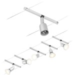 Paulmann Wire Systems 94442 kompletný systém lankových svietidiel GU5.3 chróm (matný); 94442