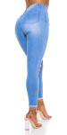 Sexy Skinny Ripped Jeans with Cut-Outs denimblue 32