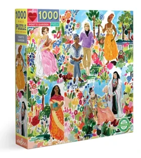 EEBOO Štvorcové puzzle Záhrada básnikov