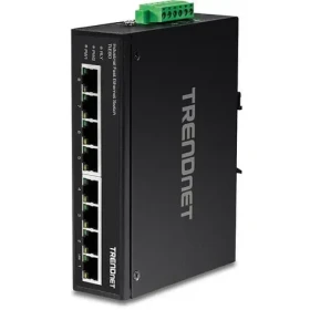 Trendnet Priemyselný switch DIN lišta / Switch / 8- Port Fast Ethernet / Unmanaged / IP30 (TI-E80)