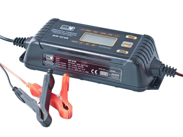 Mamido Inteligentná nabíjačka gélových a olovených batérií 12V / 24V