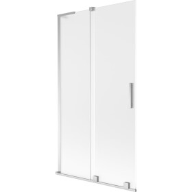 MEXEN/S - Velar L dvojkrídlová posuvná vaňová zástena 100 x 150, dekor, chróm 896-100-003-31-01