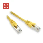 Lynx FTP patch kábel Cat5e žltý / Sieťový kábel / 1 m / CCA / balenie 10 ks (LX-FTP5E-010-YELLOW)