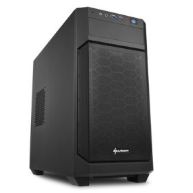 Sharkoon V1000 čierna / Micro ATX / 2x USB 3.0 / 3x 120 mm / Bez zdroja (4044951013951)