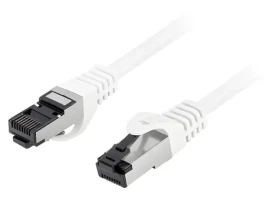 Lanberg CAT8.1 S/FTP 1,5m biela / Patch kábel / RJ45 / LSZH / 40 Gbit/s (PCF8-10CU-0150-W)