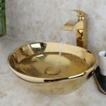 REA - Umývadlo na dosku Sofia Gold REA-U9015