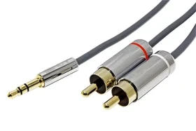 Cromo Jack 3,5 mm - 2x Cinch (M/M) / Audio kábel / 1 m (35333)