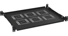 Solarix UP-13-B / 19" polica 1U / hĺbka 350mm / pevná / čierna (80501350)
