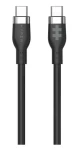 Hyper Nabíjací kábel Silicone 60W USB-C (M) - USB-C (M) 1,5 m čierna / Dátový kábel / USB-C / 60 W (HJ4011BKGL)