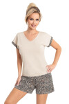 Pyžamo Donna Omari Short w/r S-2XL Béžová XXL