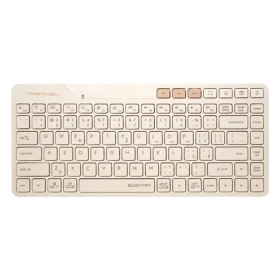 A4Tech FStyler FBK26C AS béžová / Bezdrôtová klávesnica / CZ layout / Bluetooth / 2.4GHz USB-A Nano prijímač (FBK26CAS-CL)