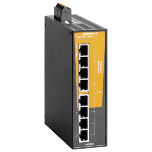 Weidmüller IE-SW-BLB-08-8POE sieťový switch 10 / 100 / 1000 MBit/s; 2908220000