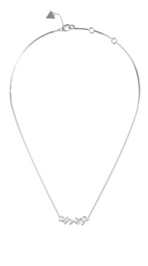 Guess Elegantný náhrdelník s kryštálmi a zirkónmi Chandelier JUBN05358JWRHT/U