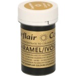 Gélová farba caramel ivory 25 g - Sugarflair - Sugarflair