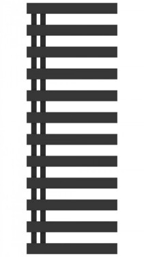 HOPA - Kúpeľňový radiátor EDINBURGH čierna farba - Farba radiátora - Čierna, Rozmer radiátora - 500 × 1020 mm, výkon 418 W, Typ pripojenia - Spodný 50 mm RADEDI501031