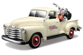 Maisto Harley-Davidson Custom 1950 Chevrolet 3100 Pickup + 2001 FLSTS Heritage Springer