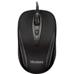 YENKEE Quito čierna / Optická myš / 2400 DPI / 4 tlačidlá / USB / 1.45m (45012280)