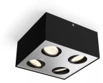 Philips Box 4x4.5W čierna / LED stropné bodové svietidlo / 2000lm / 2200-2700K WarmGlow / IP20 (SKL000277089)