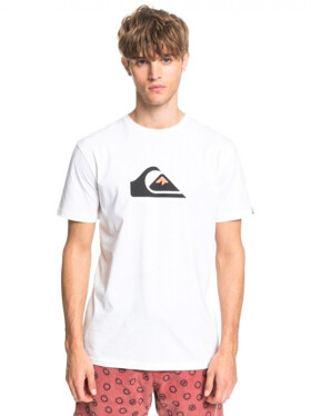 Quiksilver COMP LOGO white pánske tričko krátkym rukávom