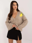 Jumper MI SW 2108.92 béžový jedna velikost