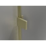 MEXEN/S - Lunar-F L sprchovací kút skladacie dvere pravá 80 x 80, transparent, zlato kartáčovaná 836L-080-080-55-00-P