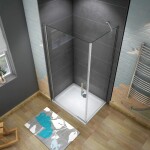 H K - Sprchovací kút SOLO D1 100x76x185 s jednokrídlovými dverami SE-SOLOD11076
