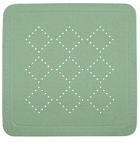 Spirella ALASKA protišmyková podložka do sprchy bazalkovo zelená / PVC / 55 x 55 cm