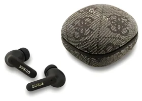 Guess PU 4G Metal Logo hnedá / Slúchadlá / Bezdrôtová TWS / ENC potlačenie hluku (57983126946)