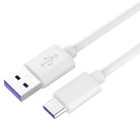 PremiumCord USB-C - USB-A kábel biely 1m / Nabíjací kábel / 5A Super fast charging / USB 2.0 (ku31cp1w)