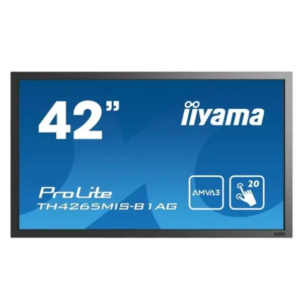 42" IIYAMA TH4265MIS-B1AG / AMVA3 Dotykový / 1920 x 1080 / 16:9 / 6.5 ms / 350cd / 3000:1 / VGA+HDMI+Kompo / repro (TH4265MIS-B1AG)