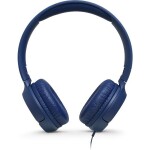 JBL Tune 500 modrá / Drôtové slúchadlá / mikrofón / 3.5mm jack / kábel 1.2m (6925281939945)