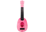 Mamido Ukulele pre deti Mini gitara 4 struny s motívom broskyne ružová 15″